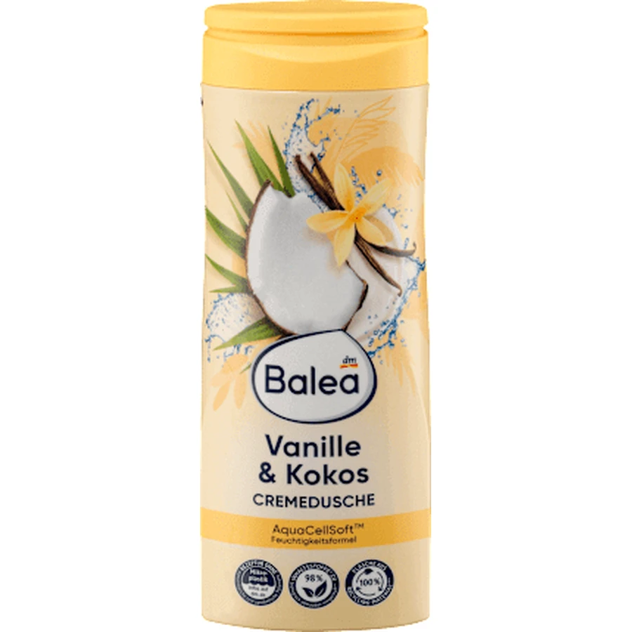 Gel douche à la vanille et à la crème de coco, 300 ml