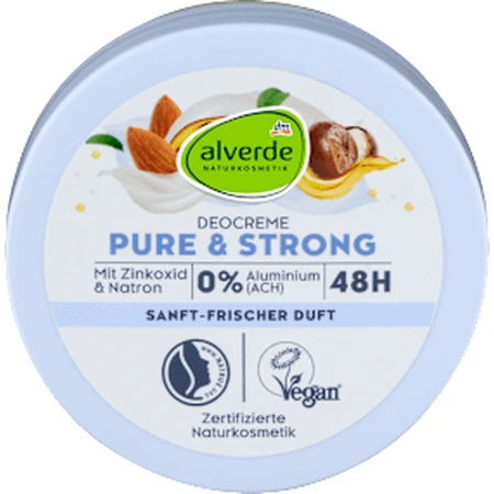 alverde NATURKOSMETIK Cremă deodorantă Pure & Strong, 50 ml