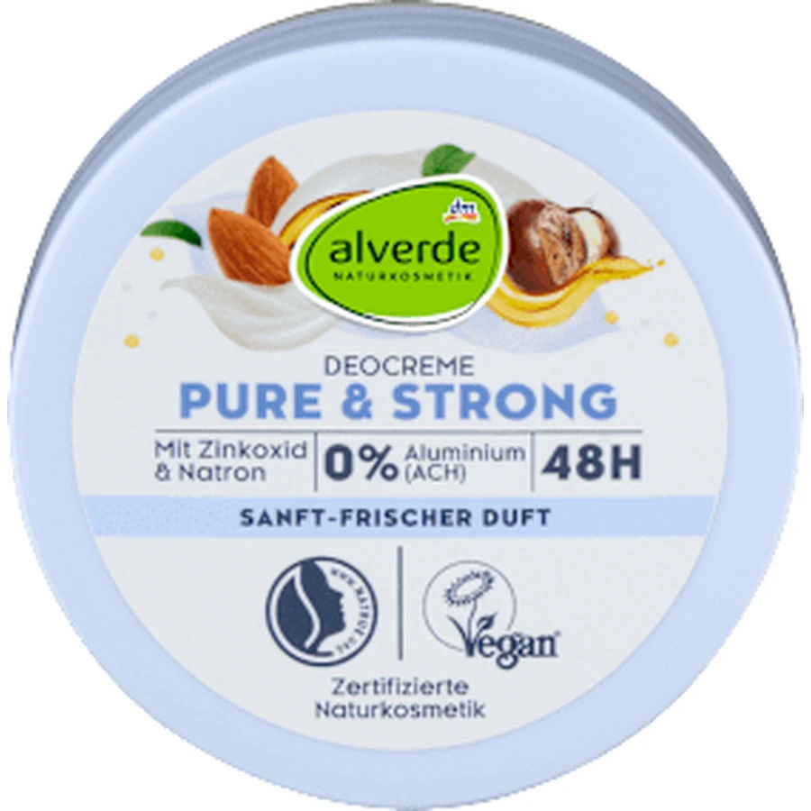 alverde NATURKOSMETIK Cremă deodorantă Pure & Strong, 50 ml
