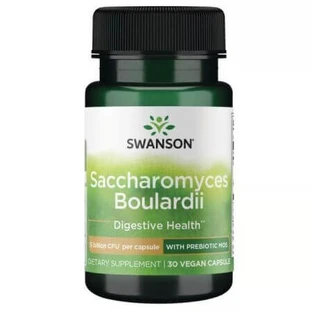 Saccharomyces Boulardii con prebiótico MOS, 30 cápsulas, Swanson