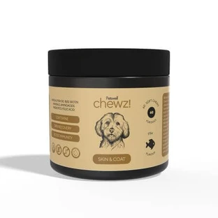 Supplément pour la peau et le pelage Skin&Coat Chewz, 60 comprimés à croquer, Petswell