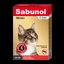 Collar antiparasitario rojo para gatos, 35 cm, 1 pieza, Sabunol
