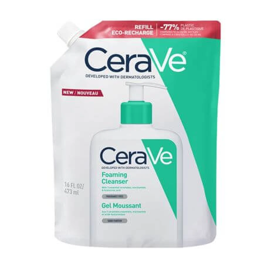 Libro Gel limpiador espumoso para piel normal-grasa, 473 ml, CeraVe