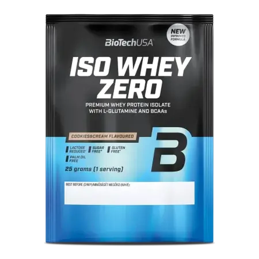 Proteína en polvo Cookies Iso Whey Whey Zer, 25 g, BiotechUSA