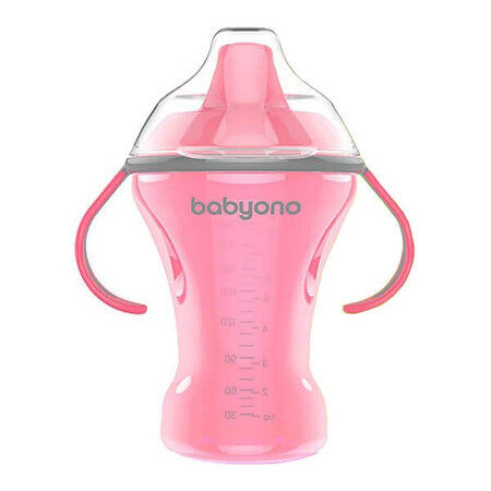 Bote anti vómitos rosa, 240 ml, Babyono