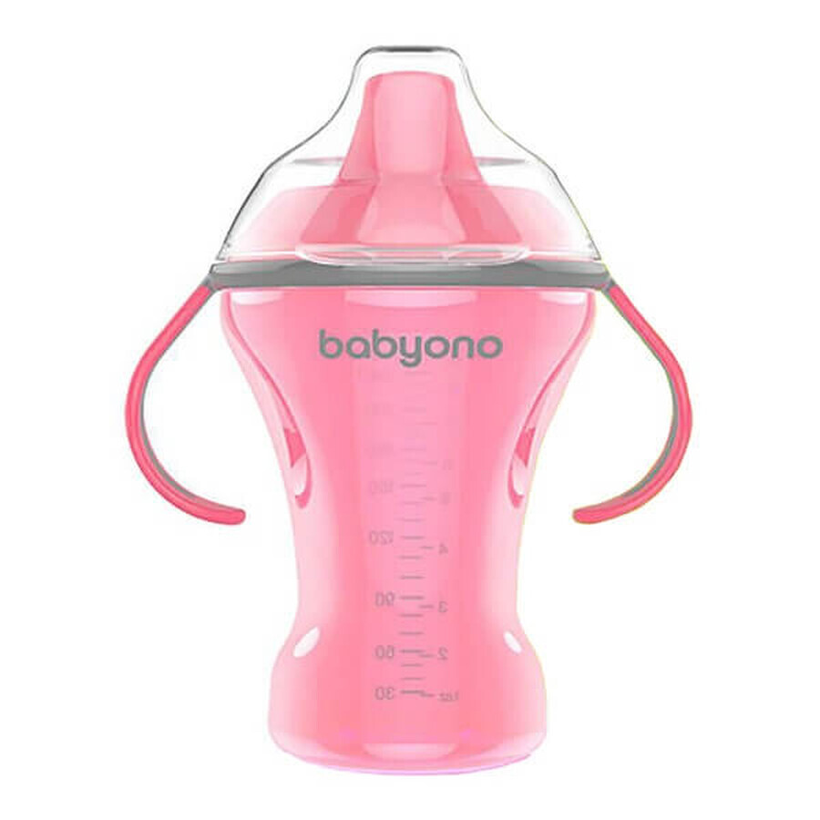 Bote anti vómitos rosa, 240 ml, Babyono