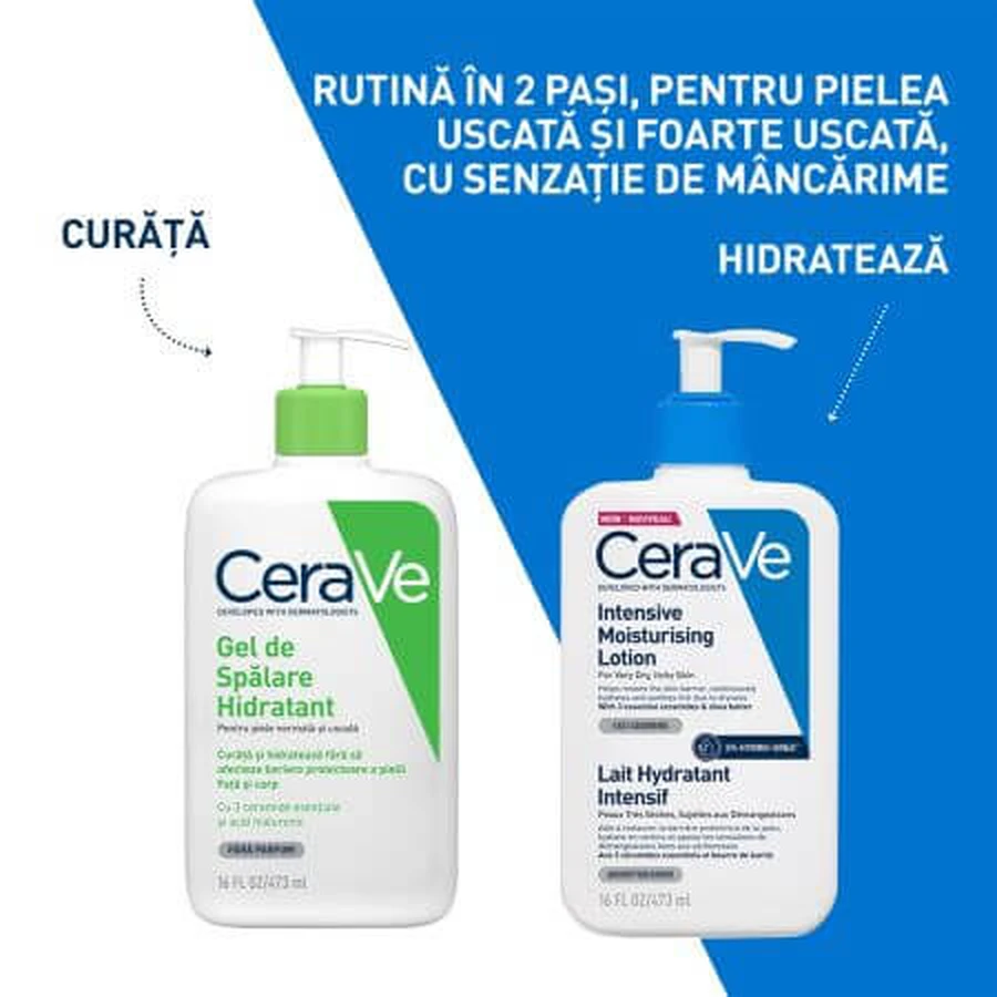 Intens hydraterende gezichts- en bodylotion, 473 ml, CeraVe