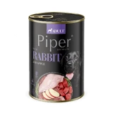 Nourriture humide au lapin et à la pomme pour chiens adultes, 400 g, Piper