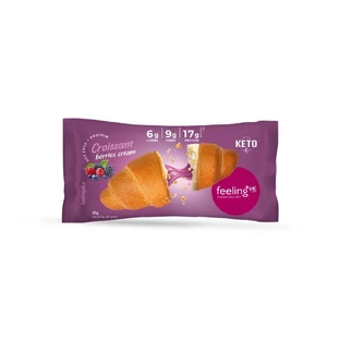 Eiwitcroissant met bessencrème, 65 g, Feeling Ok