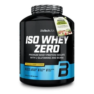 Protein powder with pineapple and mango Iso Whey Zero, 2270 g, BiotechUSA