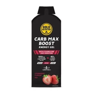 Carb Max gel energizante sabor fresa, 60 g, Gold Nutrition