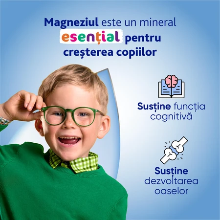 MagneVie Kids, 70 mg di magnesio + 0,6 mg di vitamina B6, sistema nervoso e concentrazione, 4x30 compresse masticabili