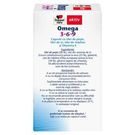 Omega 3-6-9 Aktiv, 60 cápsulas, Doppelherz