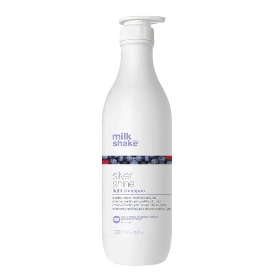 Milk Shake Silver Shine Șampon reducător de galben deschis pentru păr gri și decolorat, 1000ml