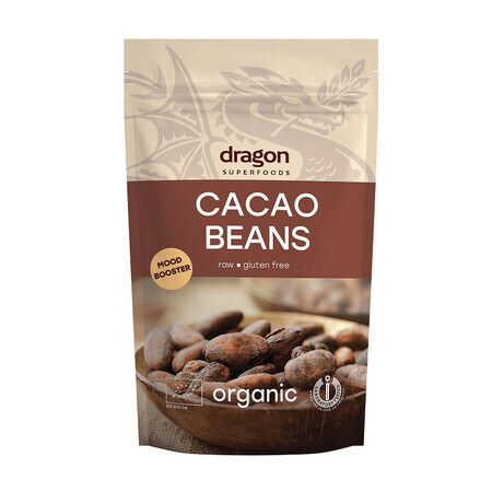 Cacao en grano entero Eco, 200 g, Dragon Superfoods