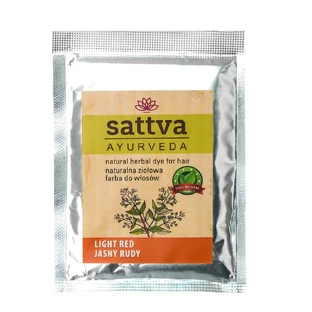 Sattva Natural Herbal vopsea de păr pe bază de plante Light Red, 10 g