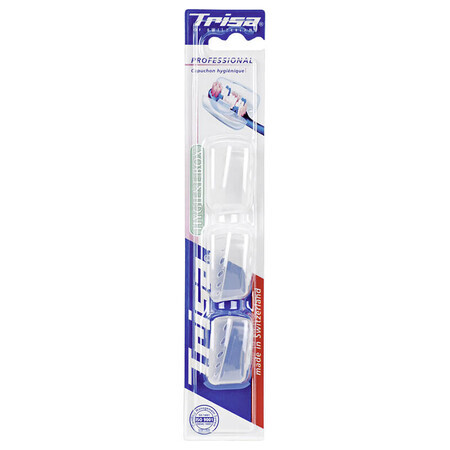 Capuchón protector para cepillo de dientes, 3 piezas, Trisa