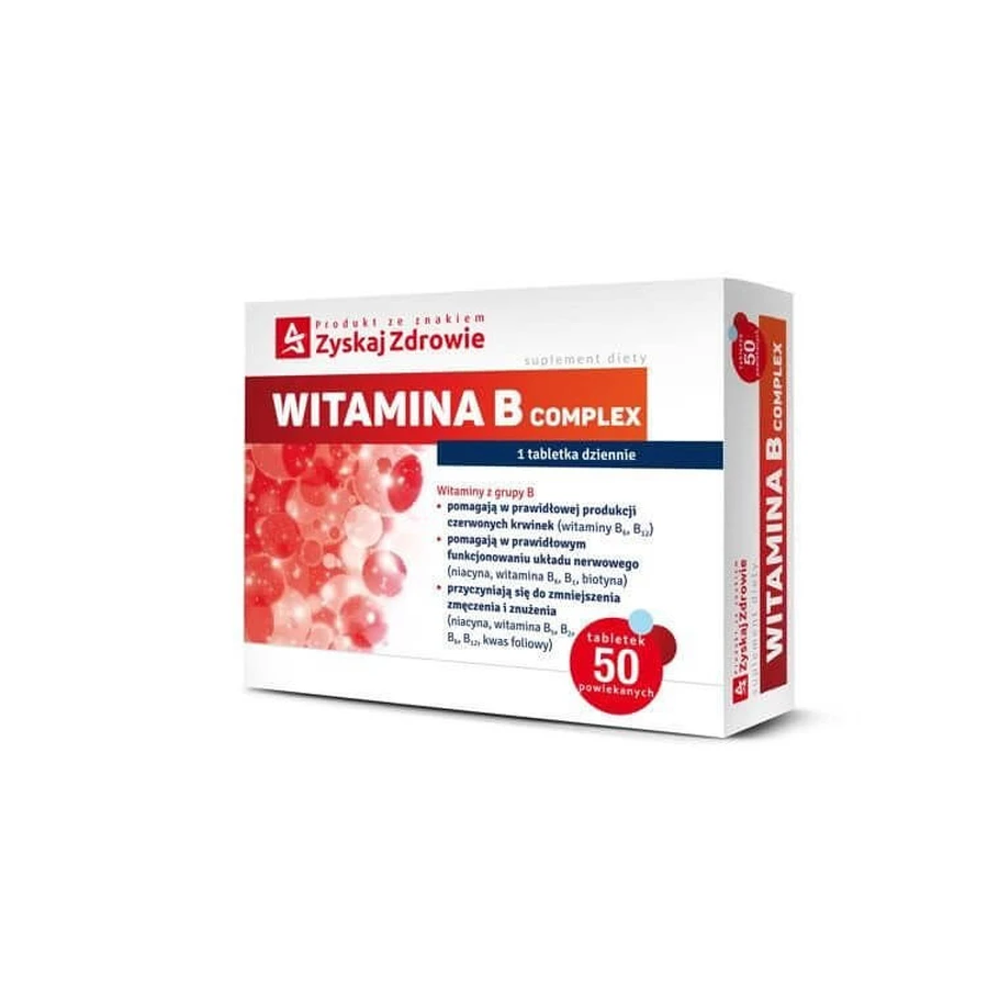 Complex de vitamine B, Get Healthy, 50 comprimate