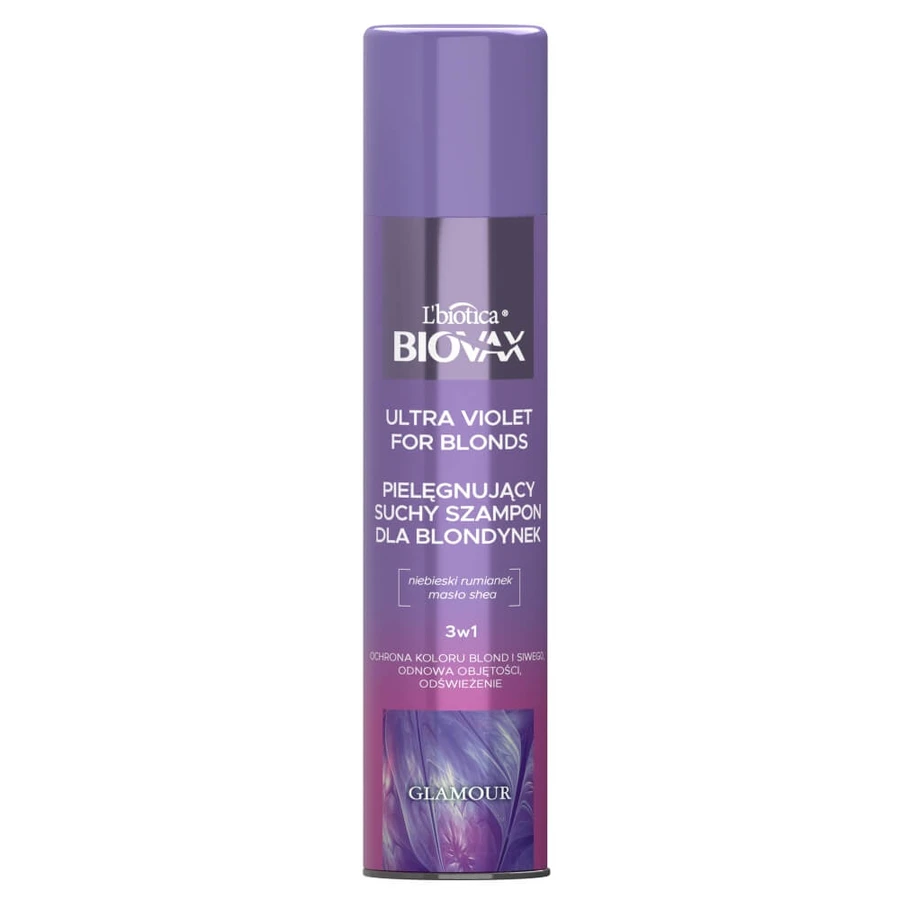 Biovax Ultra Violet Droogshampoo voor blondines, 200 ml