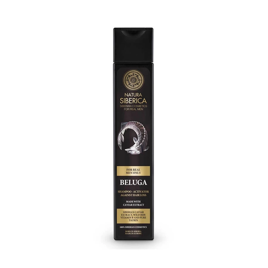 Natura Siberica Men Beluga Hair Growth Activator Shampoo for men, 250ml