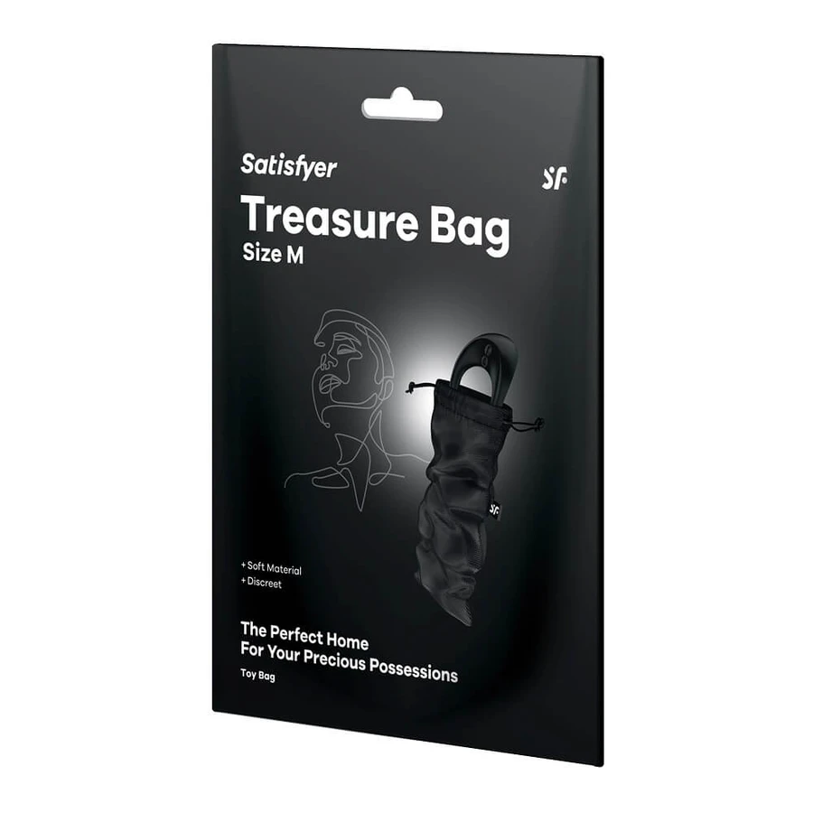 Satisfyer Borsa del tesoro Borsa portaoggetti M Nero