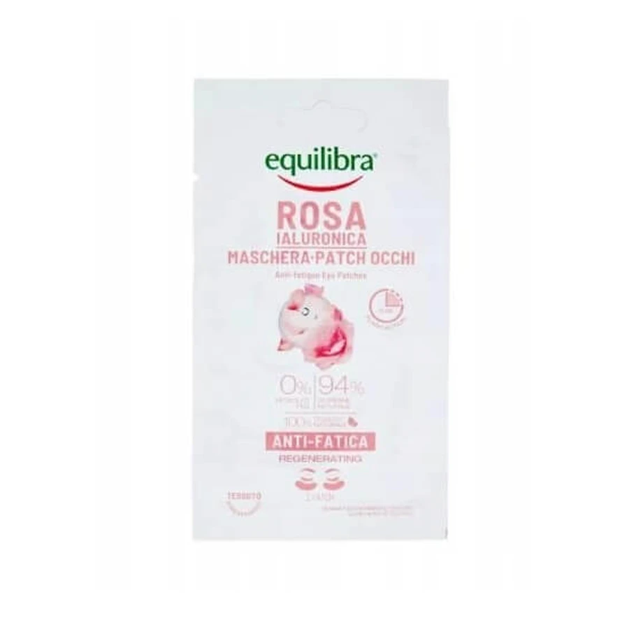 Equilibra Rose coussinets pour les yeux avec acide hyaluronique, 1 paire