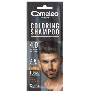 Cameleo Men Coloring Shampoo Szamponetka koloryzująca dla mężczyzn 4.0 Średni Brąz, 15 ml