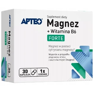 Apteo Magnesio Forte + Vitamina B6, 30 cápsulas