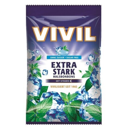 Caramelo Stark extra sin azúcar con vitamina C, 60 g, Vivil