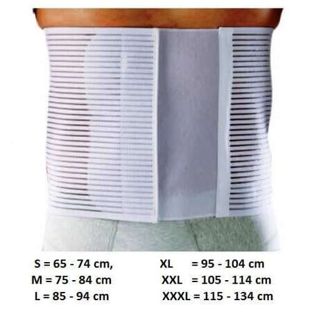 Cinturón abdominal elástico ajustable, talla XXL, Orione