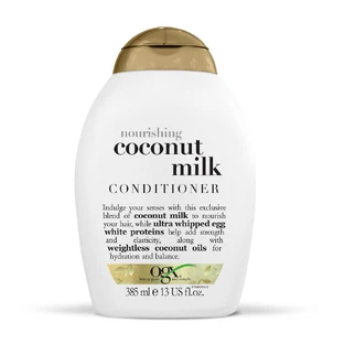 OGX Acondicionador Nutritivo + Leche de Coco Acondicionador hidratante con leche de coco, 385 ml