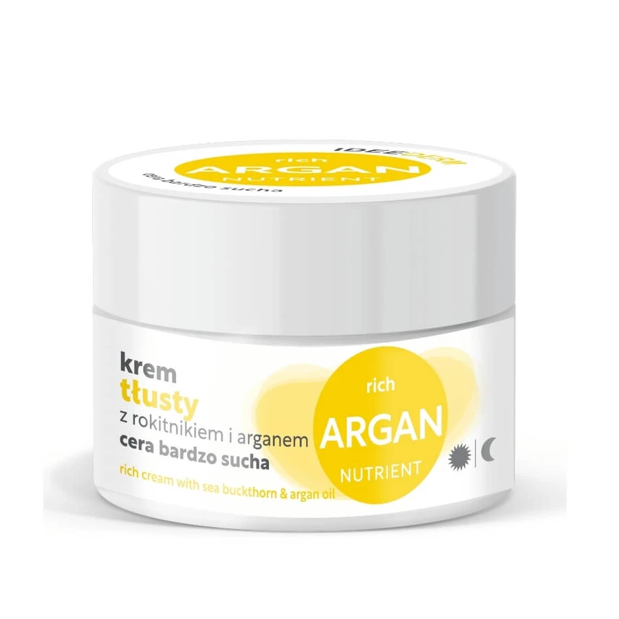 Idee Derm Cremă grasă cu cătină de mare și ulei de argan, 50 ml