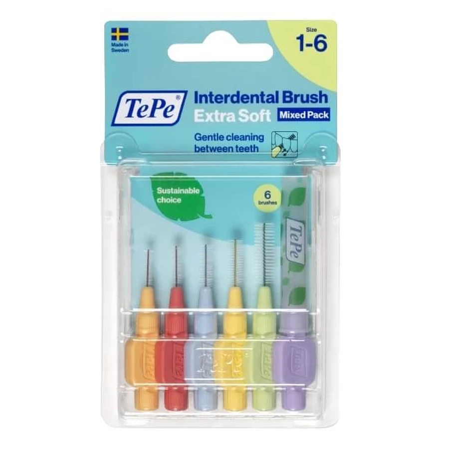 Set iniziale di scovolini interdentali TePe Extra Soft, 6 pezzi