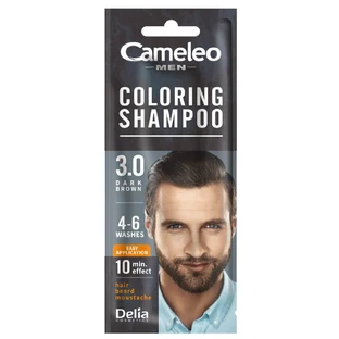 Cameleo Men Șampon colorant pentru bărbați 3.0 maro închis, 15 ml