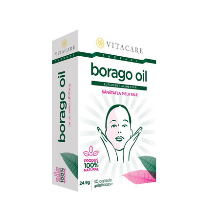 Borago olie, 30 capsules, Vitacare