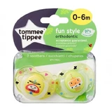 Tommee Tippee Fun Style succhietto 0-6m Giallo, 2 pezzi