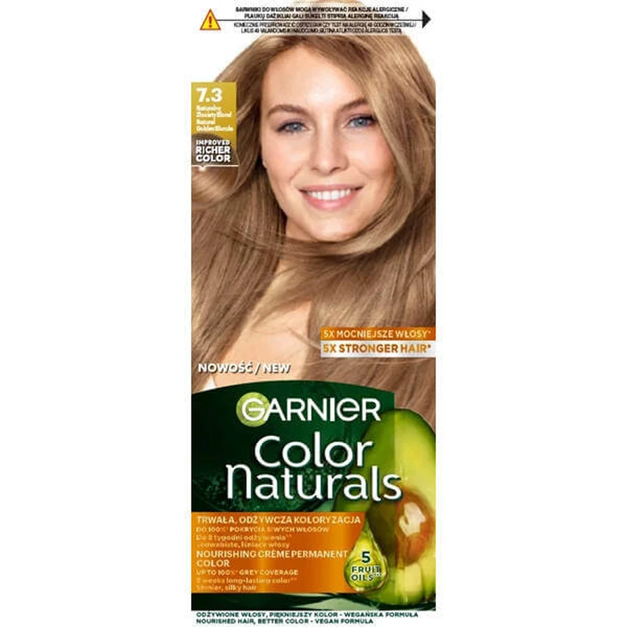 Garnier Color Naturals Nourishing Hair Colour 7.3 Natural Golden Blonde