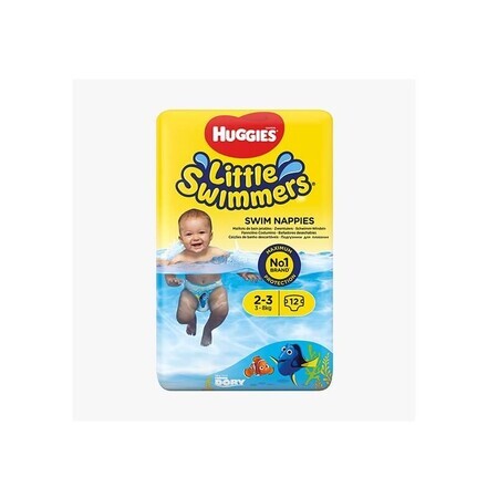 Culotte de bain imperméable Little Swimmers No. 2-3, 3-8 kg, 12 pièces, Huggies