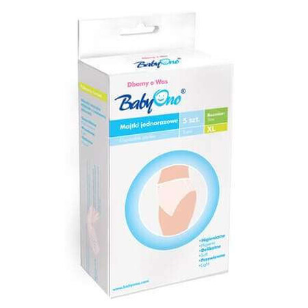 Disposable maternity panties, size L, 5 pieces, Babyono