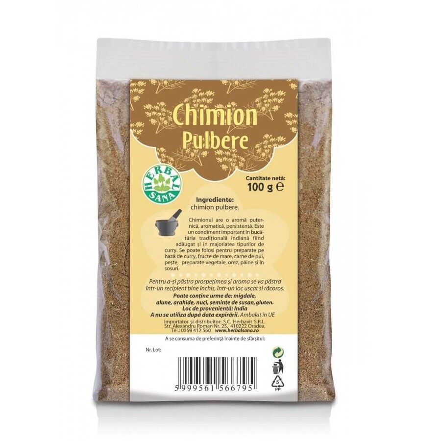 Kreuzkümmel Pulver, 100 gr, Herbal Sana