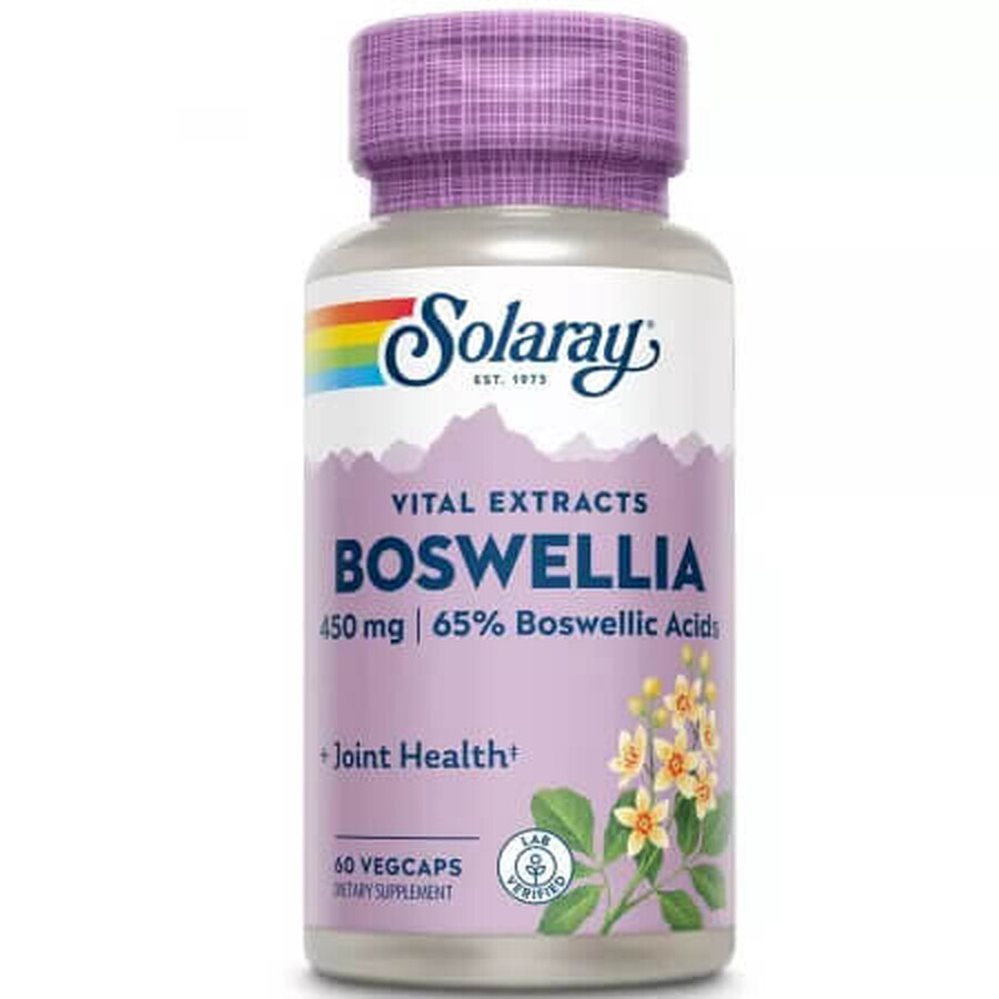 Boswellia 450 mg Solaray, 30 cápsulas vegetales, Secom