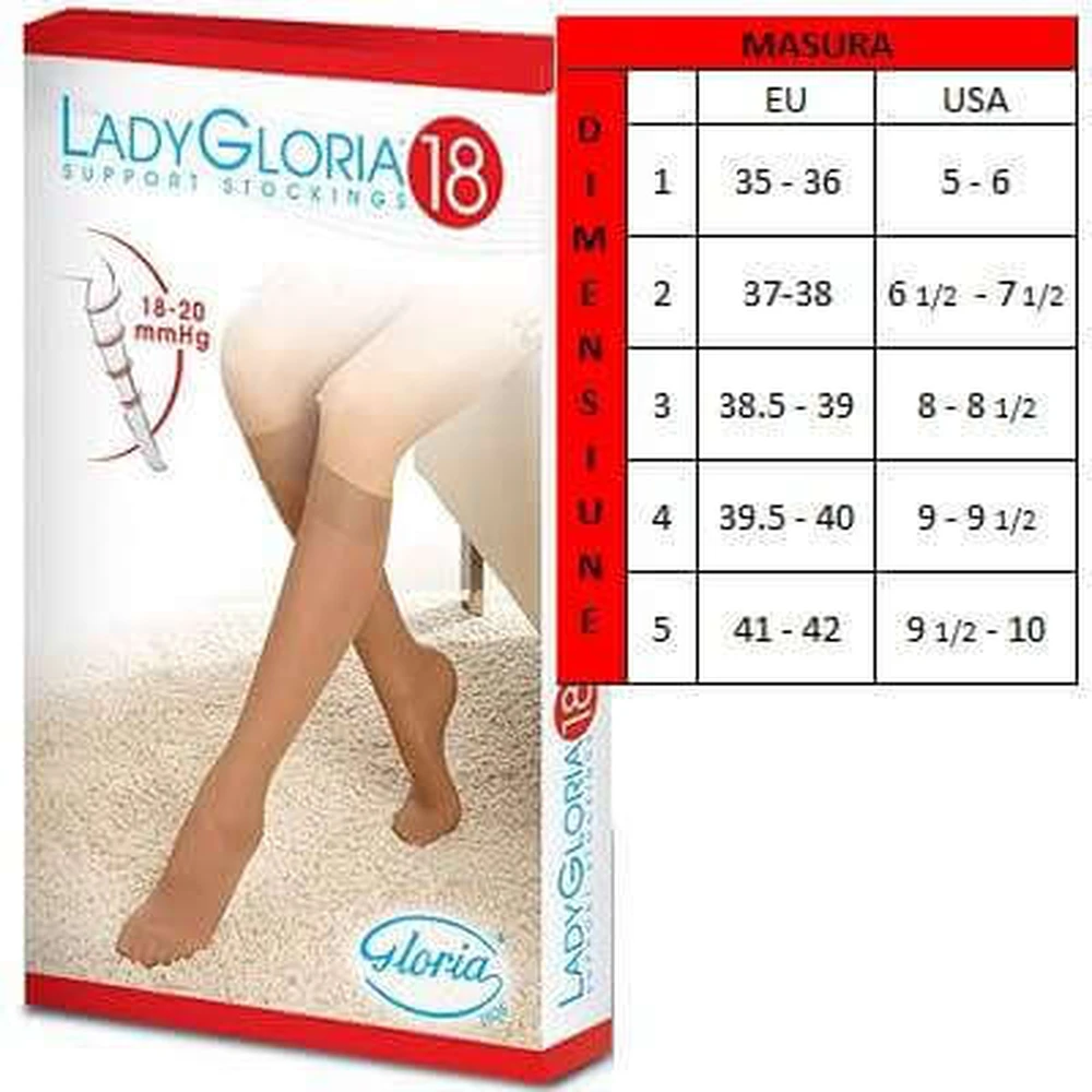 Calza medica compressiva, Sahara, n.4, LadyGloria