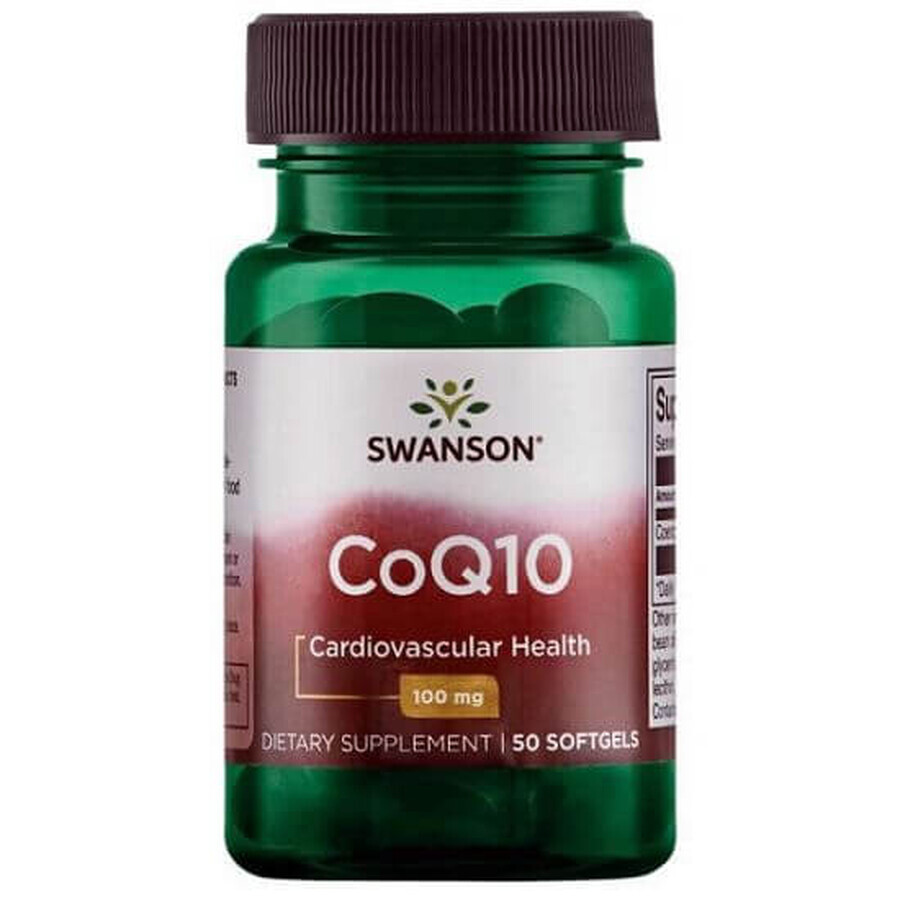 Coenzima Q10 100 mg, 50 cápsulas, Swanson