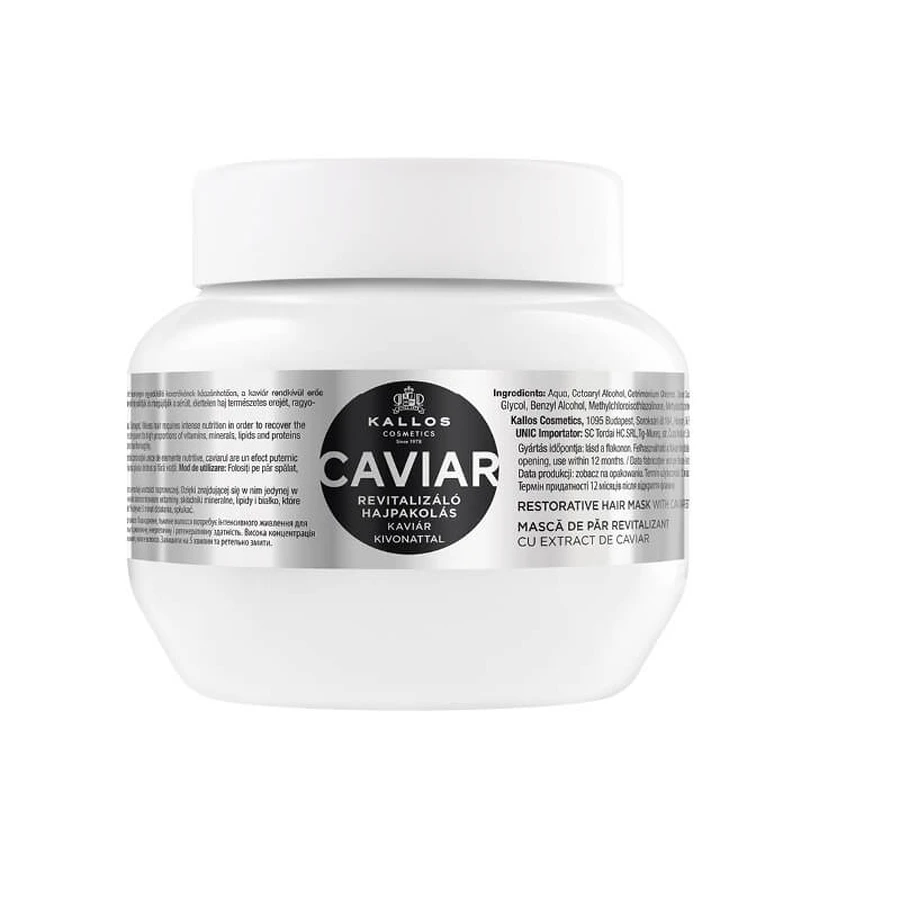 Kallos KJMN Caviar Mascarilla Capilar Restauradora mascarilla capilar revitalizante con extracto de caviar, 275ml