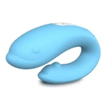 Winter-RTC Vibratore telecomandato flessibile con 9 modalità di vibrazione Azzurro
