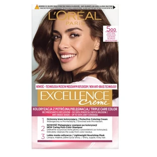 L Oreal Paris Excellence Creme Farba do włosów 500 Jasny Brąz