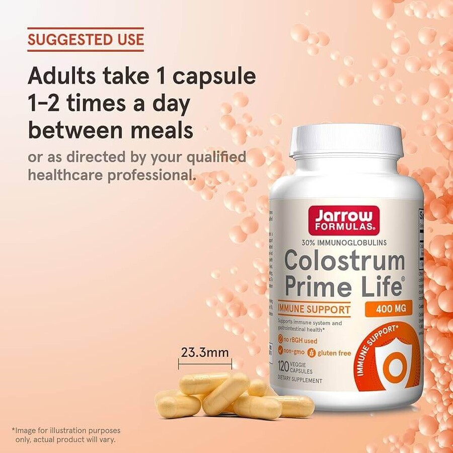 Calostro Prime Life 400mg, 120 cápsulas, Jarrow Formulas