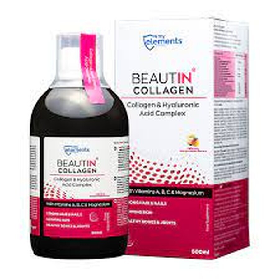 Collageen &amp; Magnesium Complex mango en watermeloen Beautin Collagen My Elements, 500 ml, Iso Plus