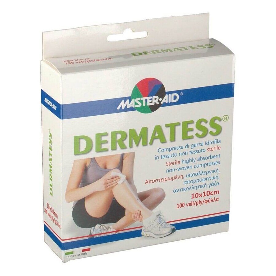 Almohadillas estériles 10x10cm, Master- Aid Dermatess, 25 uds, Pietrasanta Pharma