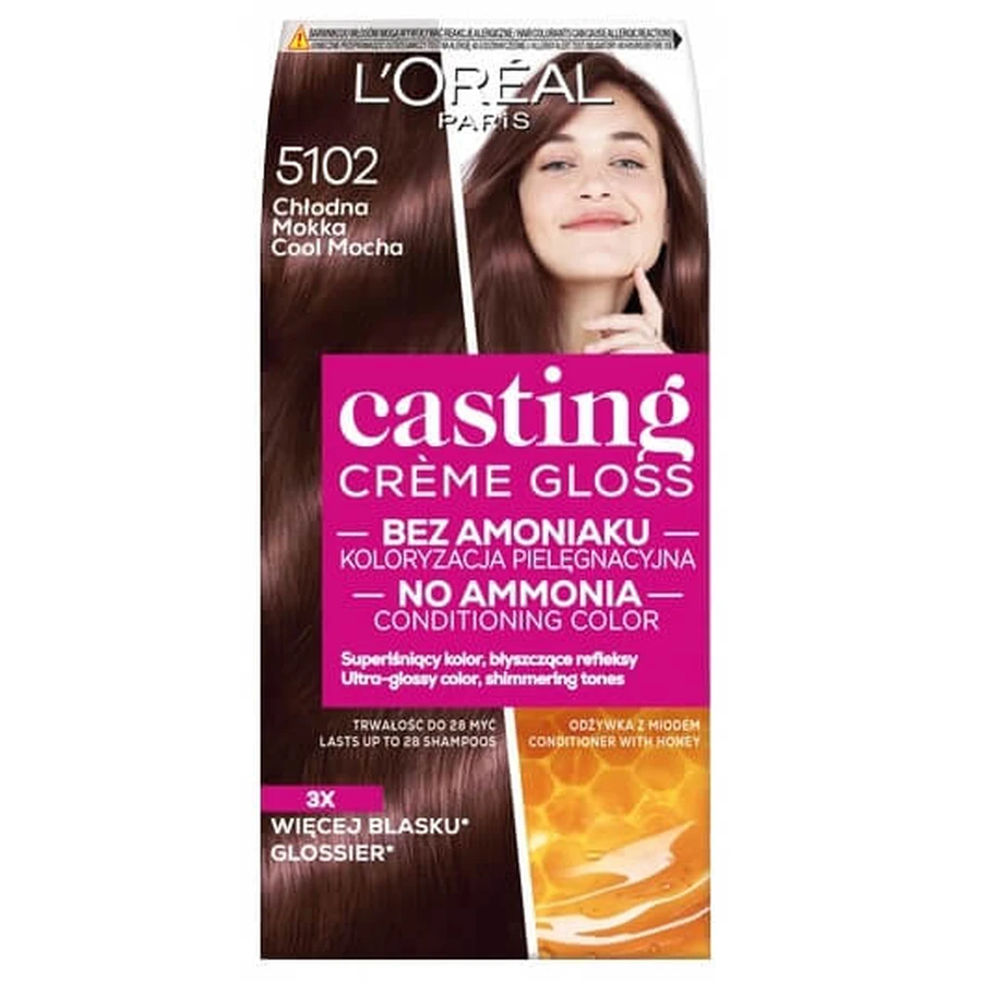 L oreal Casting Gloss dye 5102 Cool Mocha, 48 ml + 72 ml + 60 ml
